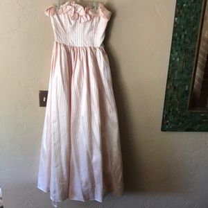 Striped Vintage 80’s Prom Dress